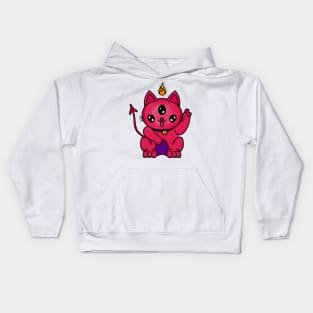 Satan kitty Kids Hoodie